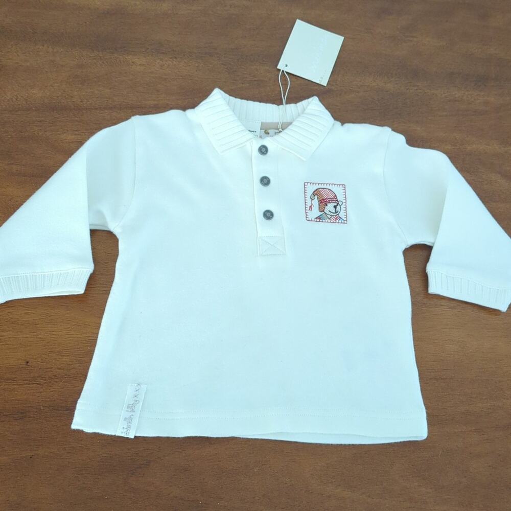 Miniman (France) 100% cotton baby boy top size 9M NEW with Tags
